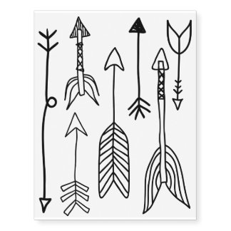Tribal Arrow Temporary Arrow Tattoos