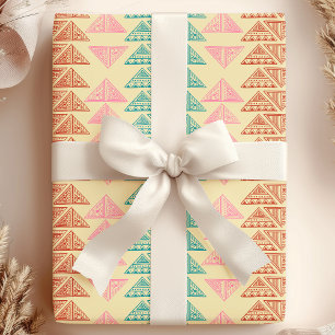 Tribal Arrowhead Abstract African Pattern Wrapping Paper