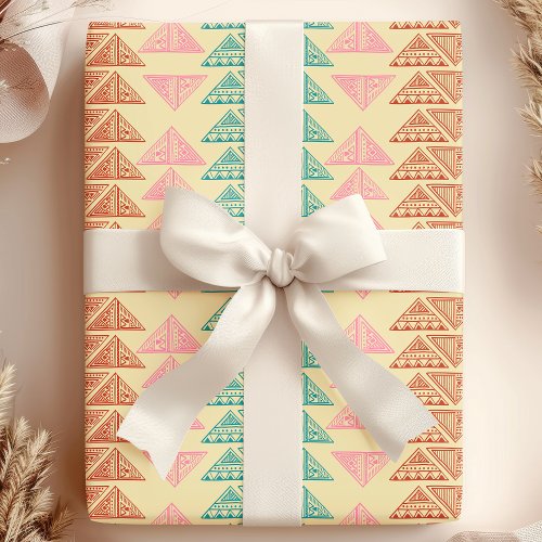 Tribal Arrowhead Abstract African Pattern Wrapping Paper