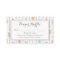Tribal Arrows Baby Shower Diaper Raffle Ticket