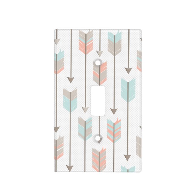 Tribal Arrows Pattern Light Switch Cover (Front)
