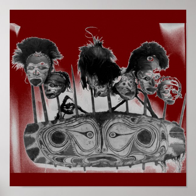 Tribal Art #2 B+W Poster (Front)