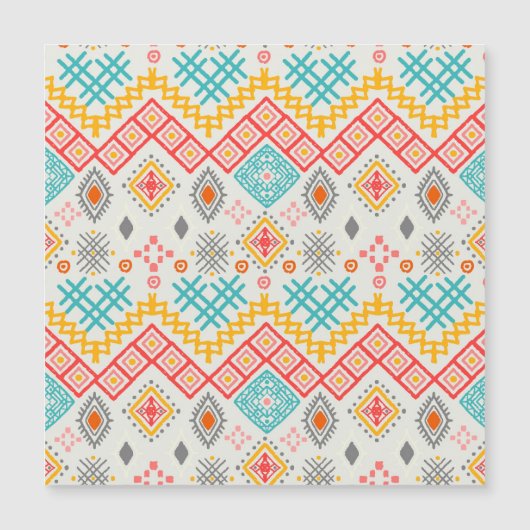 Tribal art: boho geometric print. (Front)