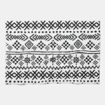 Tribal art boho: geometric seamless. kitchen towel