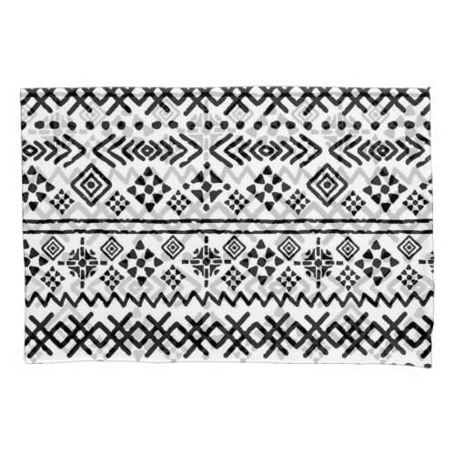Tribal art boho geometric seamless pillow case