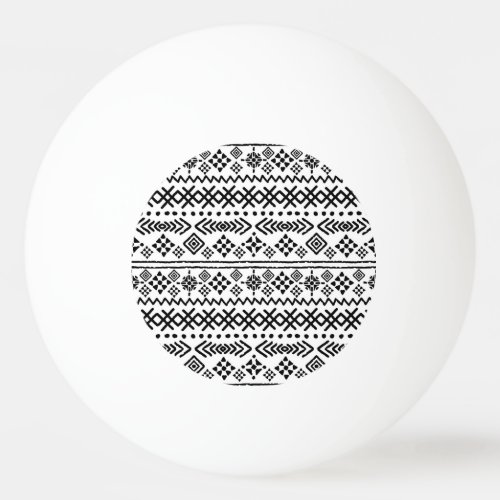 Tribal art boho geometric seamless ping pong ball