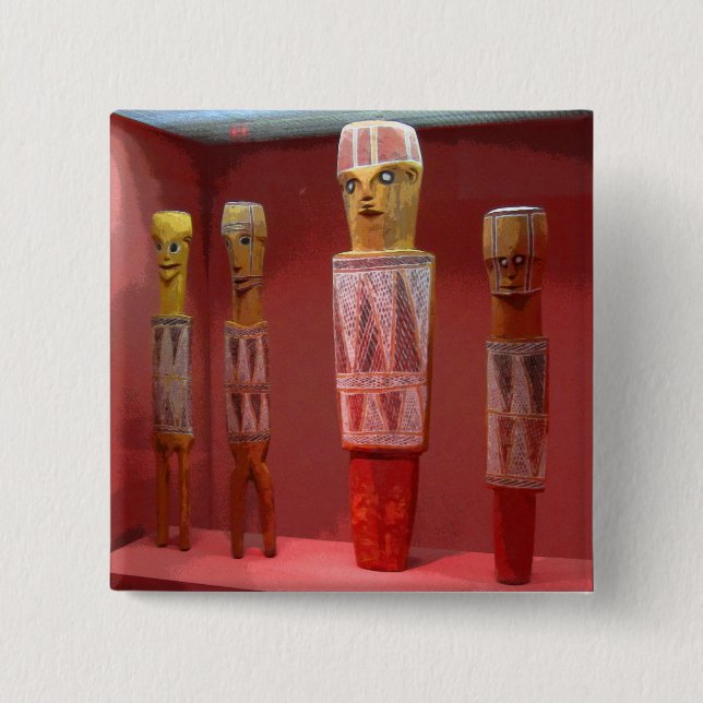 Tribal Art CB Pinback Button (Front)