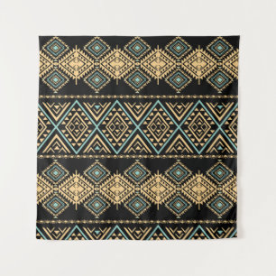 Tribal art, ethnic geometric, colorful pattern. tapestry