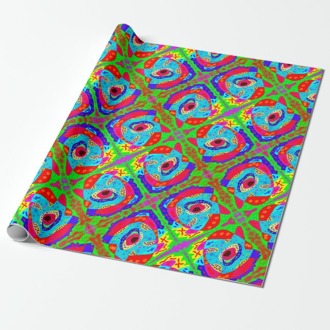Tribal art inspired design Aboriginal   Wrapping Paper (Unrolled)