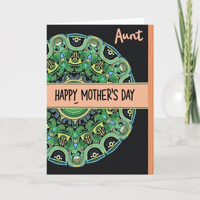 Tribal Art Mothers Day Card (Front)