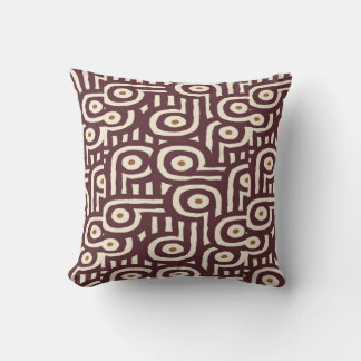 Tribal Art Pattern Throw Pillow