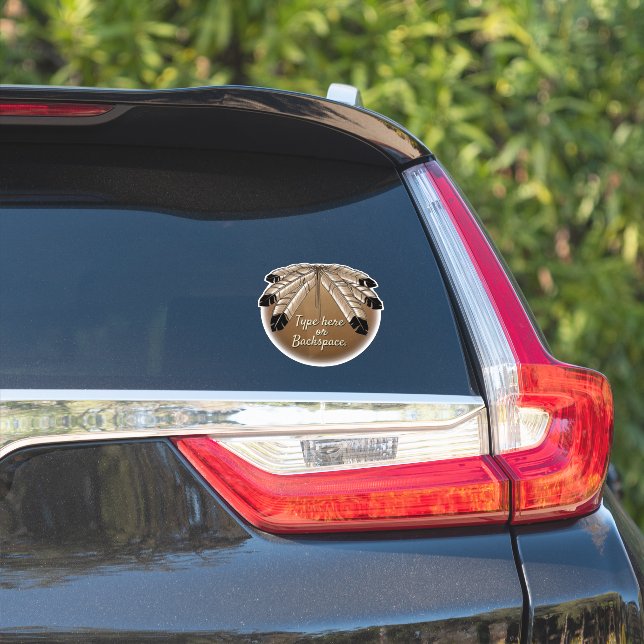 Tribal Art Sticker Personalize First Nations Decal (Car Side)