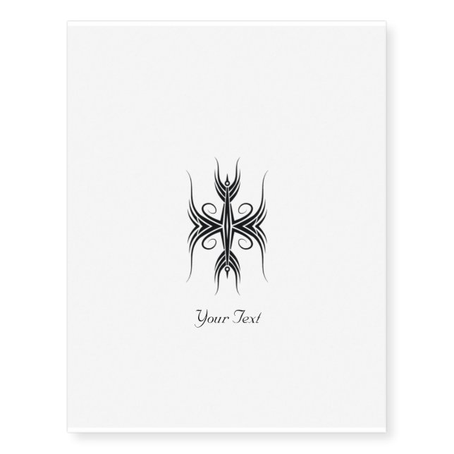 Tribal Art Temporary Tattoo Design (Front)