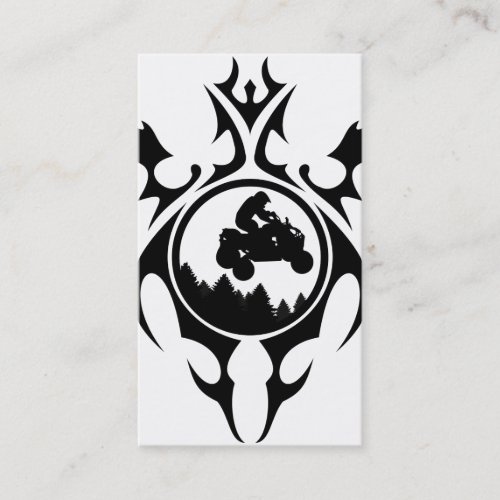 tribal atv trailz business card templates