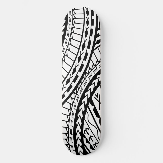 Tribal Aztec Art Skateboard Deck (Front)