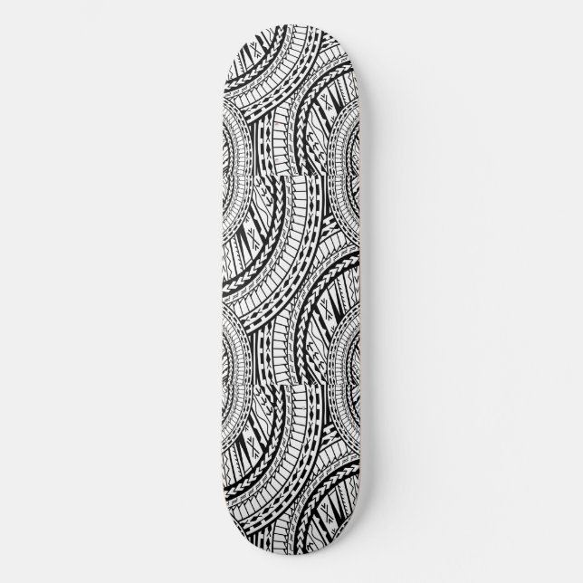 Tribal Aztec Art Skateboard Deck (Front)