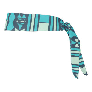 Tribal Aztec Border Tie Headband
