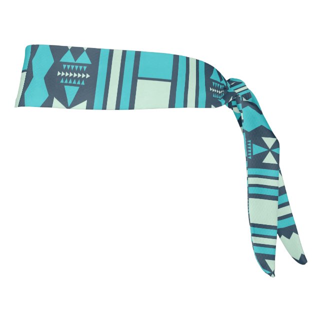 Tribal Aztec Border Tie Headband (Rotate 90)