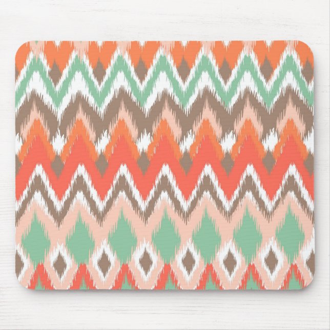 Tribal aztec chevron zig zag stripes chic pattern mouse pad (Front)