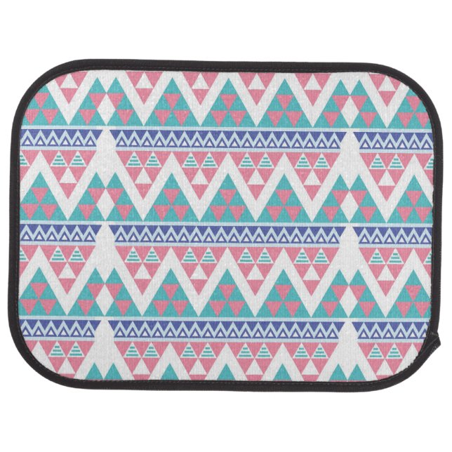Tribal aztec colorful pattern car floor mat (Rear)