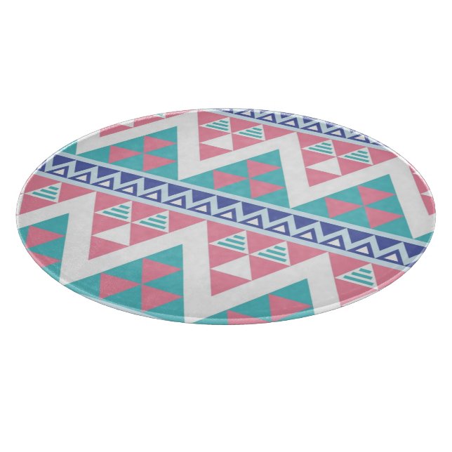 Tribal aztec colorful pattern cutting board (Corner)