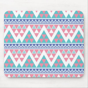 Tribal aztec colorful pattern mouse pad