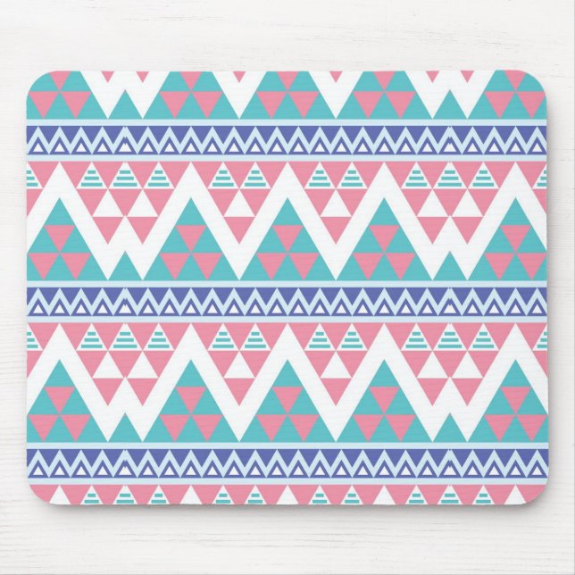 Tribal aztec colorful pattern mouse pad (Front)