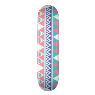 Tribal aztec colorful pattern skateboard