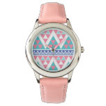 Tribal aztec colorful pattern watch