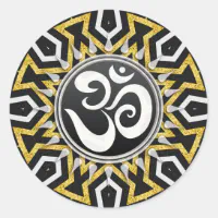 Om Yoga Tribal Goa Sign - Om - Sticker