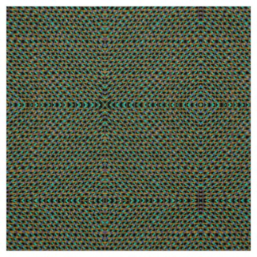 Tribal Aztec Moss Green Turquoise Burlap Weave Fabric