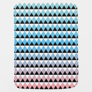Tribal Aztec Ombre Pattern Baby Blanket
