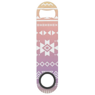 Tribal aztec ombre pattern bar key