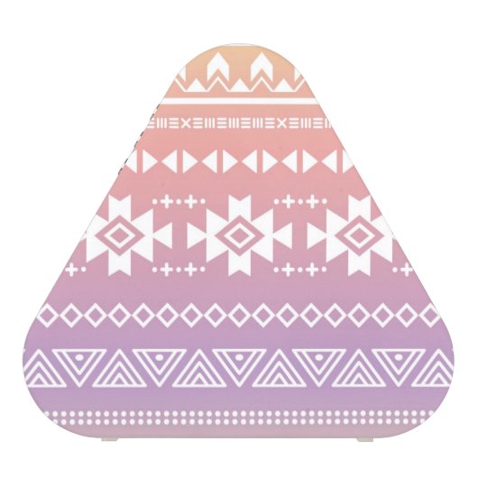 Tribal aztec ombre pattern bluetooth speaker (Back)