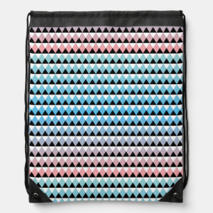 Tribal Aztec Ombre Pattern Drawstring Bag