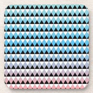 Tribal Aztec Ombre Pattern Drink Coaster