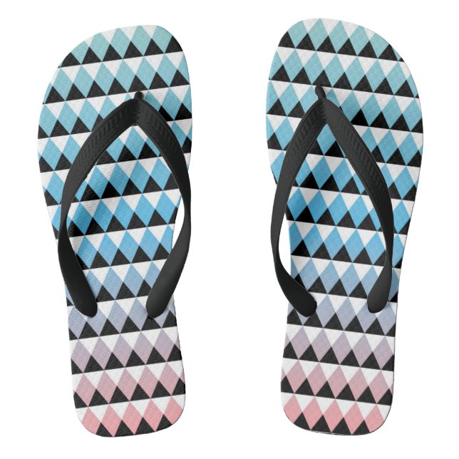 Tribal Aztec Ombre Pattern Flip Flops (Footbed)