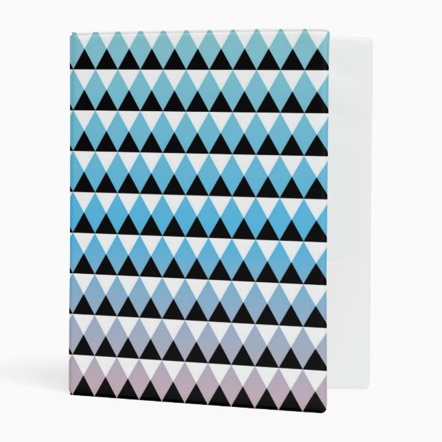 Tribal Aztec Ombre Pattern Mini Binder (Front/Inside)