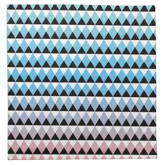 Tribal Aztec Ombre Pattern Napkin (Front)