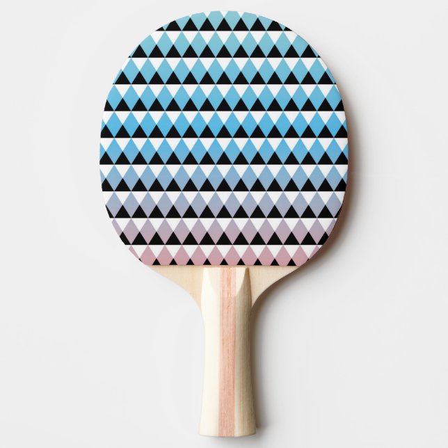 Tribal Aztec Ombre Pattern Ping-Pong Paddle (Front)