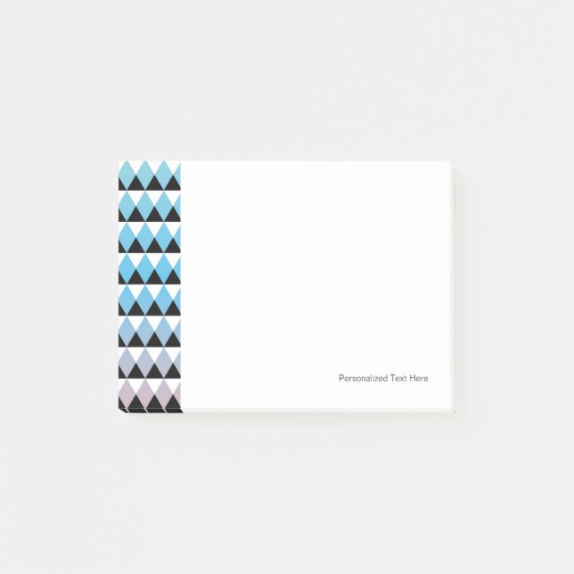 Tribal Aztec Ombre Pattern Post-it Notes (Front)