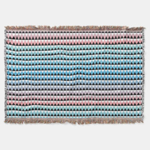 Tribal Aztec Ombre Pattern Throw Blanket