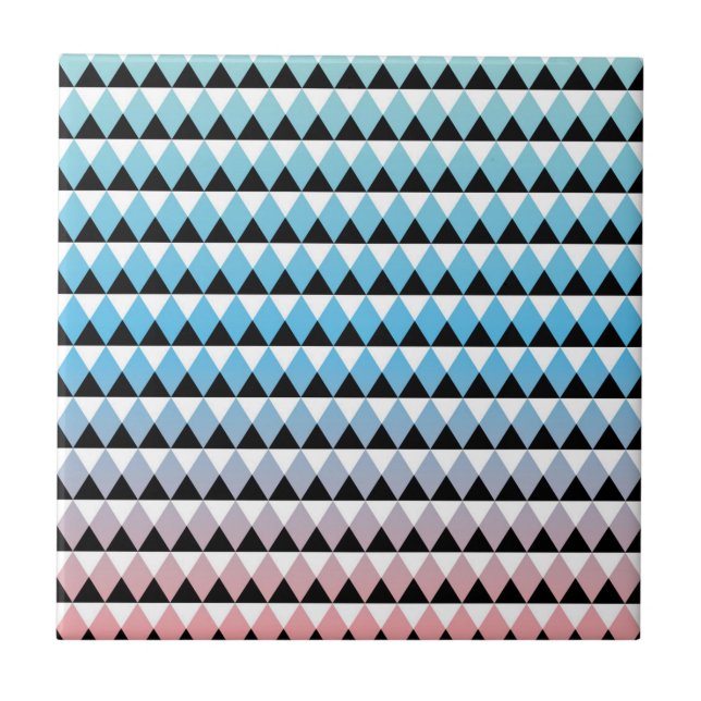 Tribal Aztec Ombre Pattern Tile (Front)