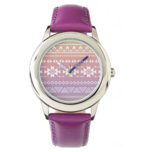 Tribal aztec ombre pattern watch