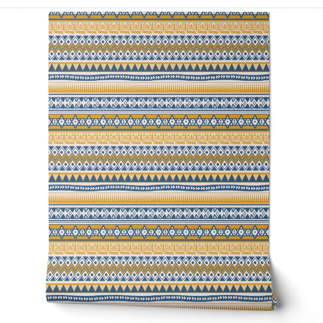 Tribal Aztec Pattern Wallpaper (Unrolling)