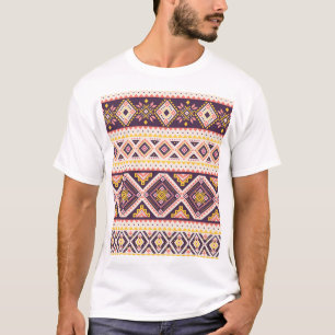 Tribal Aztec striped, geometric pattern. T-Shirt