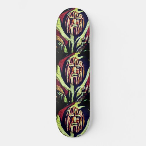 Tribal Aztec Warrior Pattern Skateboard