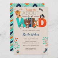 Tribal Baby Shower Invitation - Boho Invite Boy