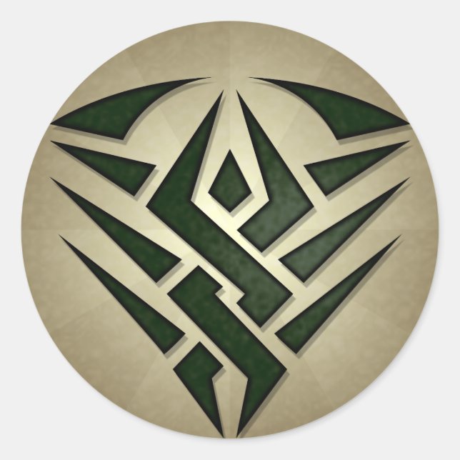 Tribal Badge Round Sticker (Front)