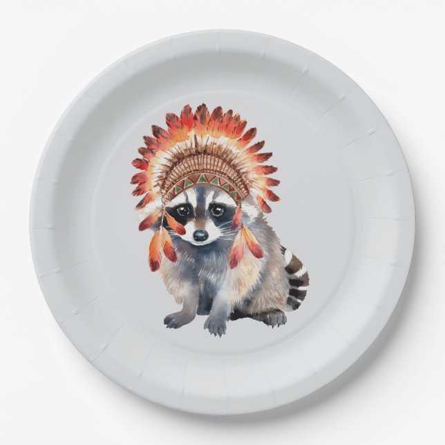 Tribal Bandit Paper Plates (Front)